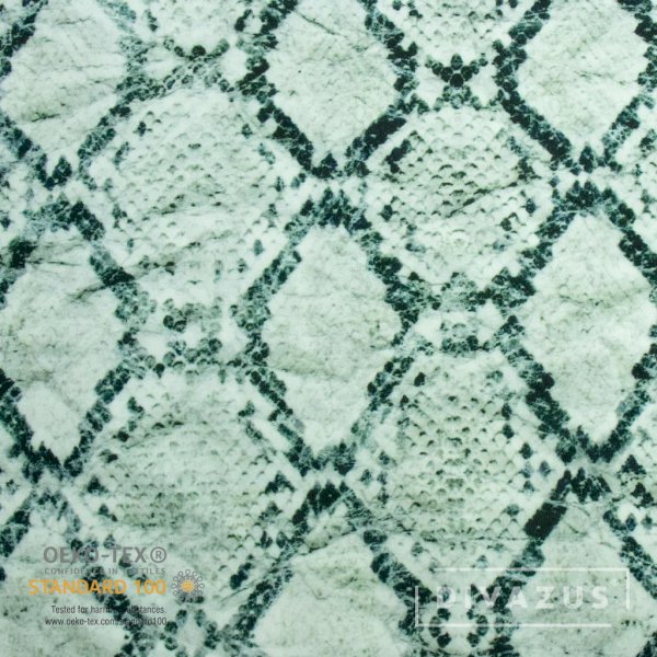 Lycra Polyamide - Tela de lycra para trajes de baño, deportiva, etc Patrón piel de serpiente Divazus ® · Divazus